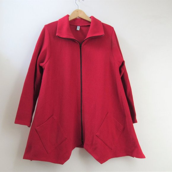A-line Swing Cotton Cardigan Sweater LG XL - Picture 1 of 6